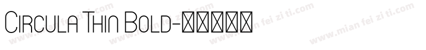 Circula Thin Bold字体转换